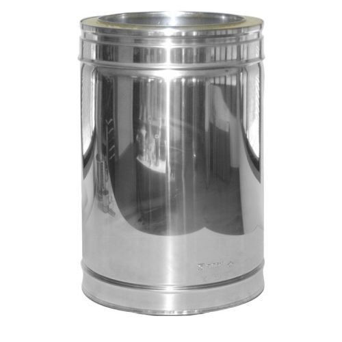 TUBO ESTUFA 440MM DOBLE PARED PELLET 316L/304 80