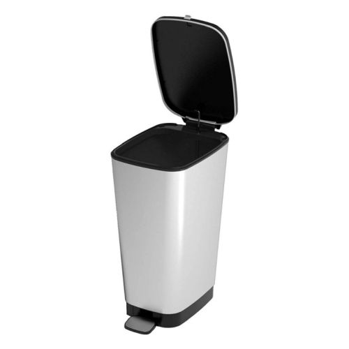 CUBO BASURA CHIC BIN L 50L PLATA 29X45X61CM
