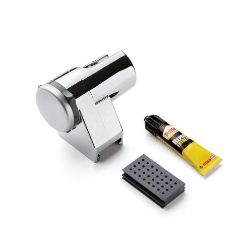 SOPORTE DUCHA GLUE & FIX MULTIPOSICION CROMO
