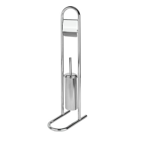 PORTARROLLO ESCOBILLERO SUELO METAL INOX