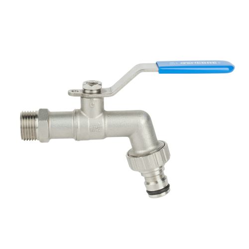 GRIFO ESFERA MANGUERA ACOPLE RAPIDO INOX 1/2"-3/4"