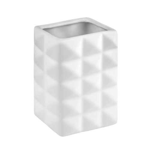 VASO BAÑO B CHIP CERAMICA MATE BLANCA