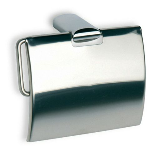 PORTARROLLO BAÑO CON TAPA RONDA INOX