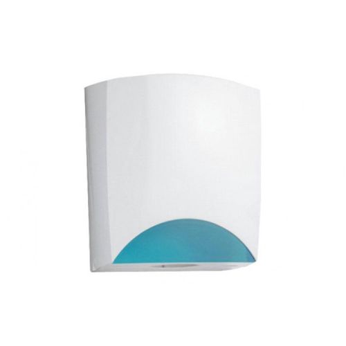 DISPENSADOR PAPEL ZIG ZAG BLANCO Y AZUL