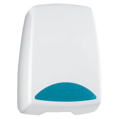 DISPENSADOR PAPEL MECHA SECAMANOS BLANCO Y AZUL