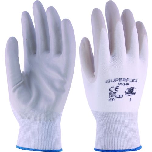 GUANTE NITRILO POLIAMIDA SUPERFLEX GRIS 6 (PARES)