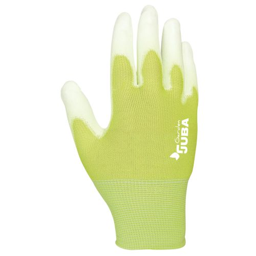 GUANTE NYLON VERDE PALMA PU BLANCA M (PARES)