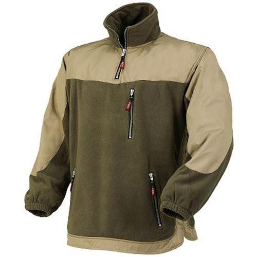 SUDADERA POLAR CRONO BEIGE/VERDE T/L
