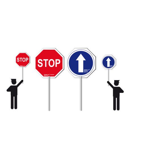 SEÑAL STOP-PASO CON MANGO