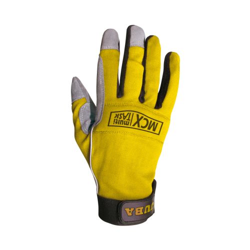 GUANTE PIEL MECANIX AMARILLO REFUERZO 10 (PARES)