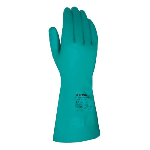 GUANTE INTERFACE PLUS NITRILO FLOCADO 10 (PARES)