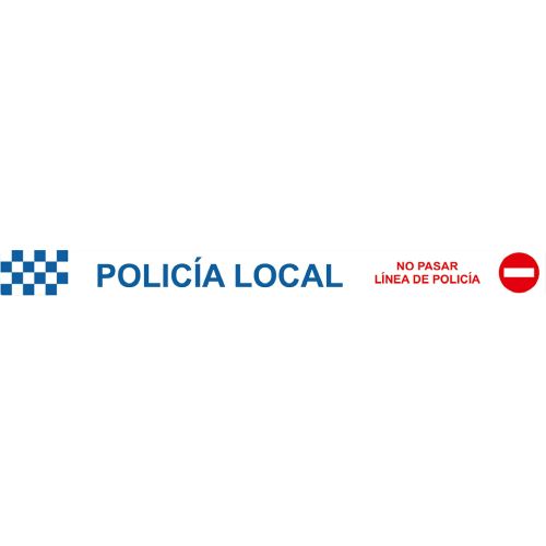 ROLLO CINTA SEÑALIZACION 7,5CMX200M POLICIA LOCAL
