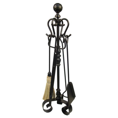 JUEGO ACCESORIOS CHIMENEA 4 PIEZAS