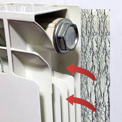 PANEL REFLECTANTE PARA RADIADOR 75x500CM