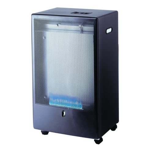 ESTUFA GAS LLAMA AZUL 4,2KW NEGRA