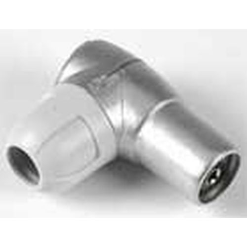 CONECTOR TV ACODADO HEMBRA METALIZADO