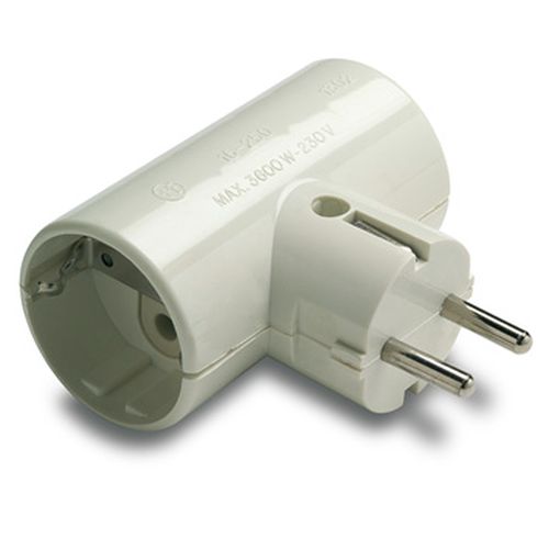 ADAPTADOR DOBLE TT CERAMICA 16A-250V