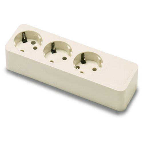 BASE MULTIPLE 3 TOMAS TT 16A-250V