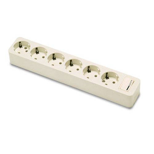 BASE MULTIPLE 6 TOMAS TT INTERRUPTOR 16A-250V