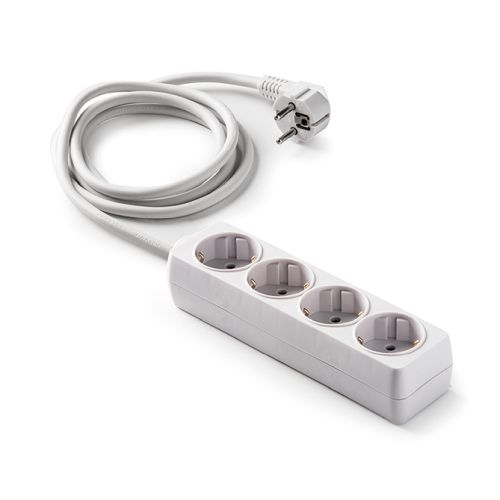 BASE MULTIPLE 4 TOMAS 1,5M BLANCO