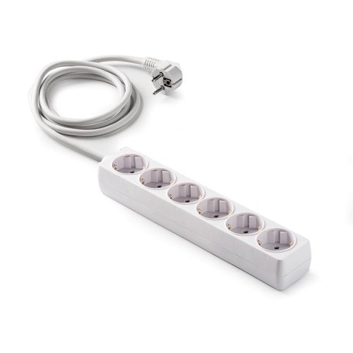 BASE MULTIPLE 6 TOMAS 1,5M BLANCO