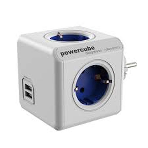 BASE MULTIPLE POWERCUBE 4 TOMAS + 2 USB