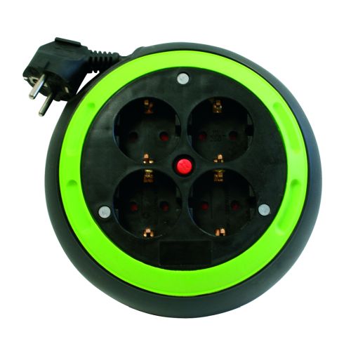PROLONGADOR 4 TOMAS 4M 3X1.5MM PISTACHO
