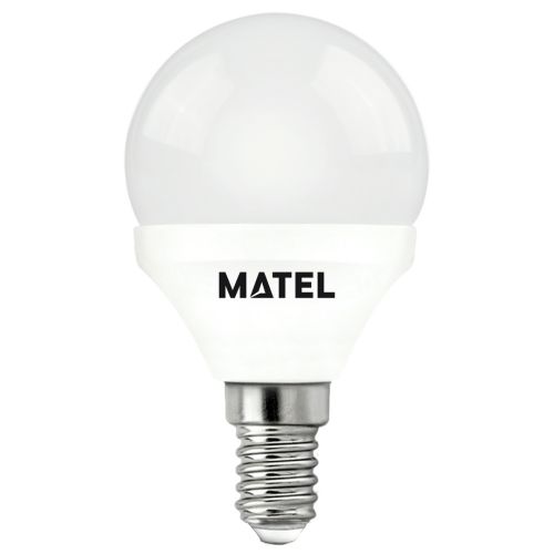 LAMPARA LED ESFERICA E14 7W FRIA 700 LUMENS