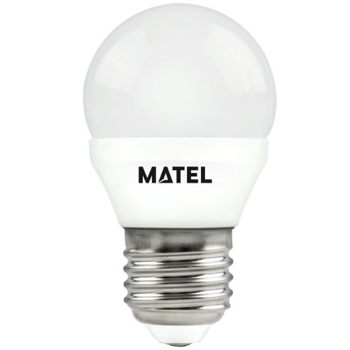 LAMPARA LED ESFERICA E27 7W FRIA 700 LUMENS