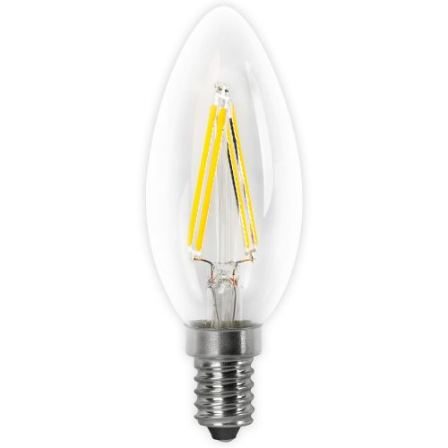 LAMPARA LED VELA FILAMENTO E14 4W CALIDA 350 LM