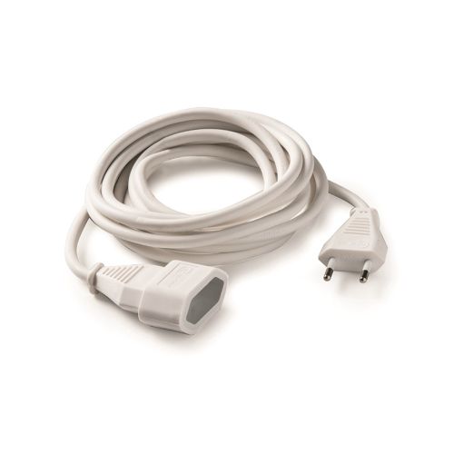 PROLONGADOR 5M 10A 2X1MM BLANCO