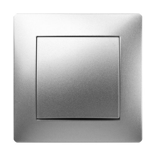 PULSADOR 10 A 250 ALUMINIO HABITAT 15