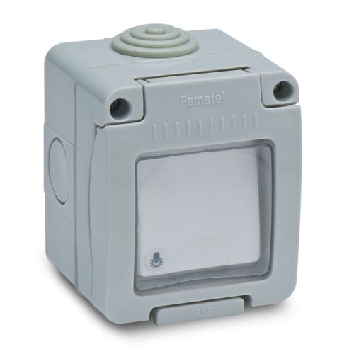 PULSADOR ESTANCO SUPERFICIE TIMBRE 10A 250V IP55