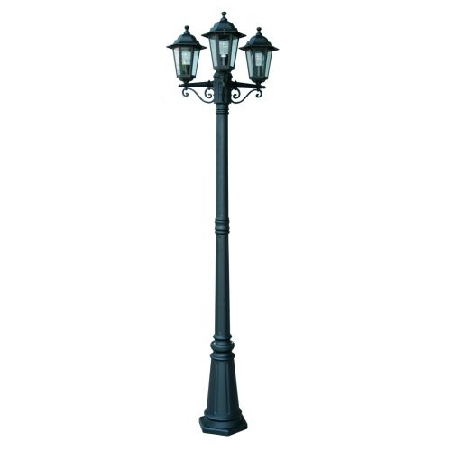 FAROLA ALUMINIO ORLANDO NEGRO 2,17M E27 3X60W