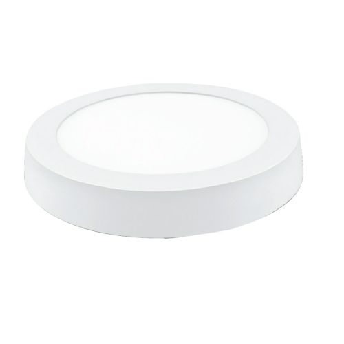 DOWNLIGHT LED REDONDO BLANCO SUPERFICIE 24W FRIA