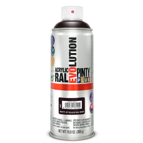 PINTURA SPRAY ACRILICA RAL 9005 NEGRO MATE 400ML