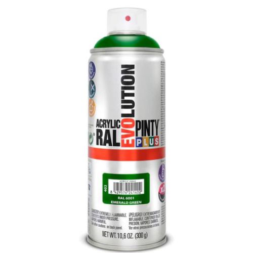PINTURA SPRAY ACRILICA RAL 6001 VERDE 400ML