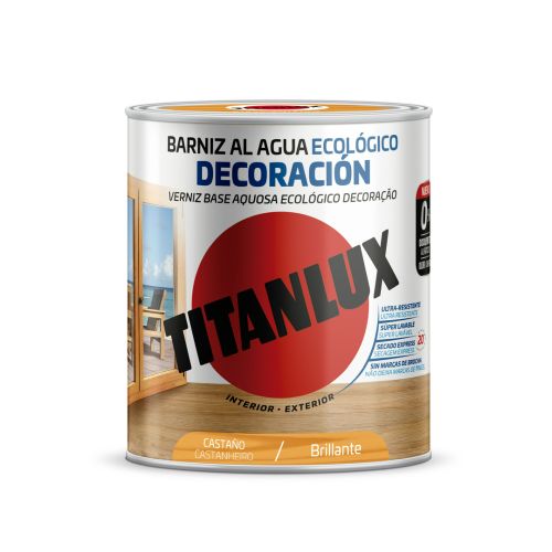 BARNIZ ECO BRILLANTE CASTAÑO 250ML