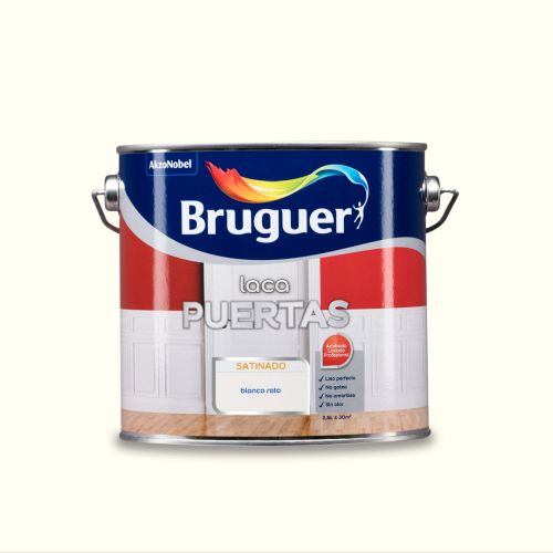 LACA PUERTAS SATINADA AL AGUA BLANCO ROTO 2.5L