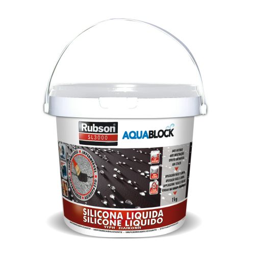 SILICONA LIQUIDA 1KG BLANCA AQUABLOCK