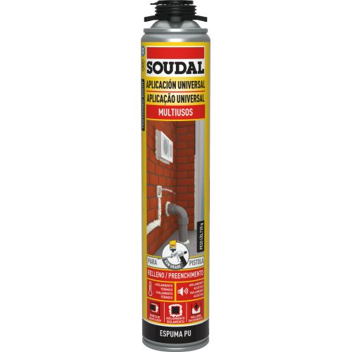 ESPUMA POLIURETANO SOUDAL PISTOLA 750ML