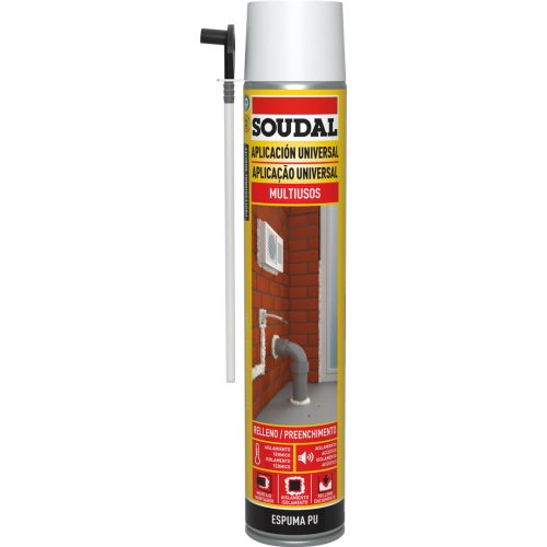 ESPUMA POLIURETANO SOUDAL CANULA 750ML