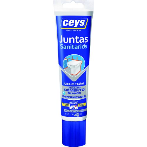 SILICONA TOP JUNTAS BAÑOS Y AZULEJOS BLANCO 125 M