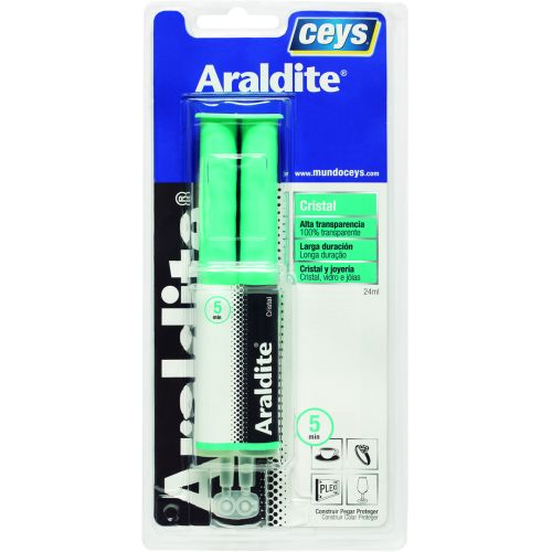 ARALDIT CRISTAL JERINGA TRANSPARENTE 24ML