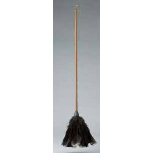 PLUMERO PLUMA AVESTRUZ M/MADERA LARGO