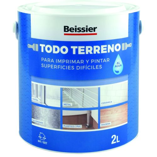 PINTURA TODO TERRENO AL AGUA BLANCO 2L