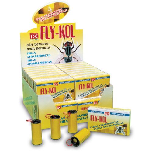 ATRAPAMOSCAS FLY-KOL ESTUCHE 4 TIRAS