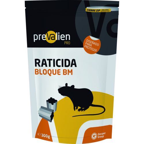 RATICIDA PREVALIEN CEBO BLOQUE 20GR BOLSA 300GR