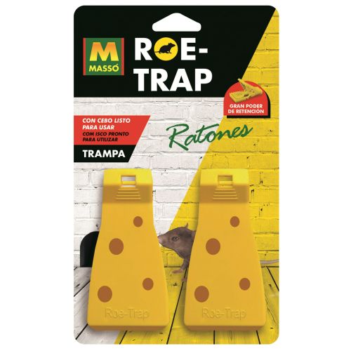 TRAMPA CON CEBO PARA RATONES ROE TRAP 2 UNIDADES