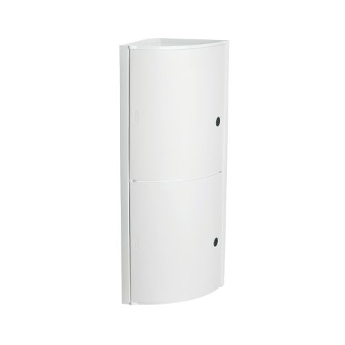 ARMARIO ESQUINERO BAÑO PVC 19X62.5X19CM BLANCO